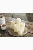 Фонарь для свечи Deluxe Homeart swieca led Cream Bloklys, 12,5 см, бежевый — фото 3