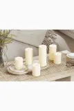 Фонарь для свечи Deluxe Homeart swieca led Cream Bloklys, 12,5 см, бежевый — фото 7