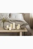 Фонарь для свечи Deluxe Homeart swieca led Cream Bloklys, 15 см, бежевый — фото 6