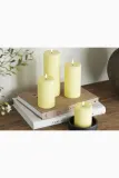 Фонарь для свечи Deluxe Homeart swieca led Lys Gul Bloklys, 15 см, жёлтый — фото 5
