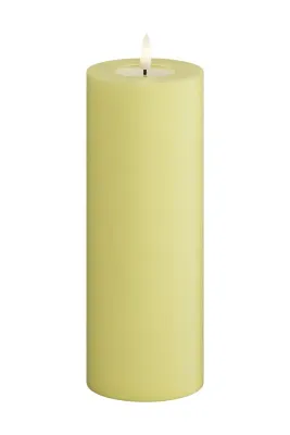 Фонарь для свечи Deluxe Homeart swieca led Lys Gul Bloklys, 20 см, жёлтый