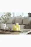Фонарь для свечи Deluxe Homeart swieca led Lys Gul Bloklys, 20 см, жёлтый — фото 2
