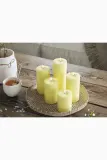 Фонарь для свечи Deluxe Homeart swieca led Lys Gul Bloklys, 20 см, жёлтый — фото 3