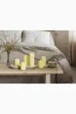 Фонарь для свечи Deluxe Homeart swieca led Lys Gul Bloklys, 20 см, жёлтый — фото 6