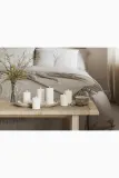 Фонарь для свечи Deluxe Homeart swieca led Square Bloklys, 15 см, белый — фото 6