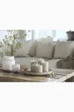 Фонарь для свечи Deluxe Homeart swieca led Square Bloklys, пластик, 15 см, серый — фото 2