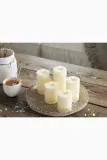 Фонарь для свечи Deluxe Homeart swieca led Square Bloklys, пластик, 15 см, бежевый — фото 3
