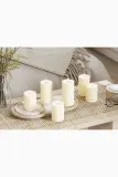 Фонарь для свечи Deluxe Homeart swieca led Square Bloklys, пластик, 15 см, бежевый — фото 7