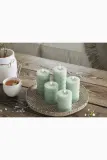 Фонарь для свечи Deluxe Homeart swieca led Square Bloklys, пластик, 12,5 см, бирюзовый — фото 3