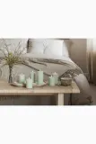 Фонарь для свечи Deluxe Homeart swieca led Square Bloklys, пластик, 12,5 см, бирюзовый — фото 6