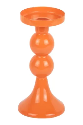 Подсвечник Present Time Funky M, металл, 19,5 см, оранжевый