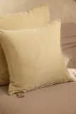 Декоративная наволочка Calma House na Velour, хлопок, 45 45 см, бежевый — фото 3