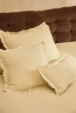 Декоративная наволочка Calma House na Layer, хлопок, 45 45 см, бежевый — фото 3