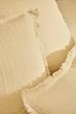 Декоративная наволочка Calma House na Layer, хлопок, 45 45 см, бежевый — фото 5