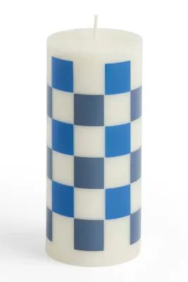 Декоративная свеча HAY dekoracyjna Column Candle 15 x 6,8 x, соевый воск, синий