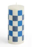 Декоративная свеча HAY dekoracyjna Column Candle 15 x 6,8 x, соевый воск, синий — фото 1
