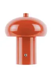 Настольная лампа Leitmotiv bezprzewodowa Retro Seta 12,5 x, текстиль, LED, выс. 15 см, оранжевый — фото 1