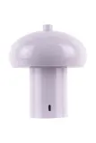 Настольная лампа Leitmotiv bezprzewodowa Retro Seta 12,5 x, текстиль, LED, выс. 15 см, фиолетовый — фото 2