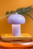 Настольная лампа Leitmotiv bezprzewodowa Retro Seta 12,5 x, текстиль, LED, выс. 15 см, фиолетовый — фото 4