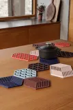 Подставка под горячее Zone Denmark Hexagon, силикон, 24 14 см, синий — фото 2