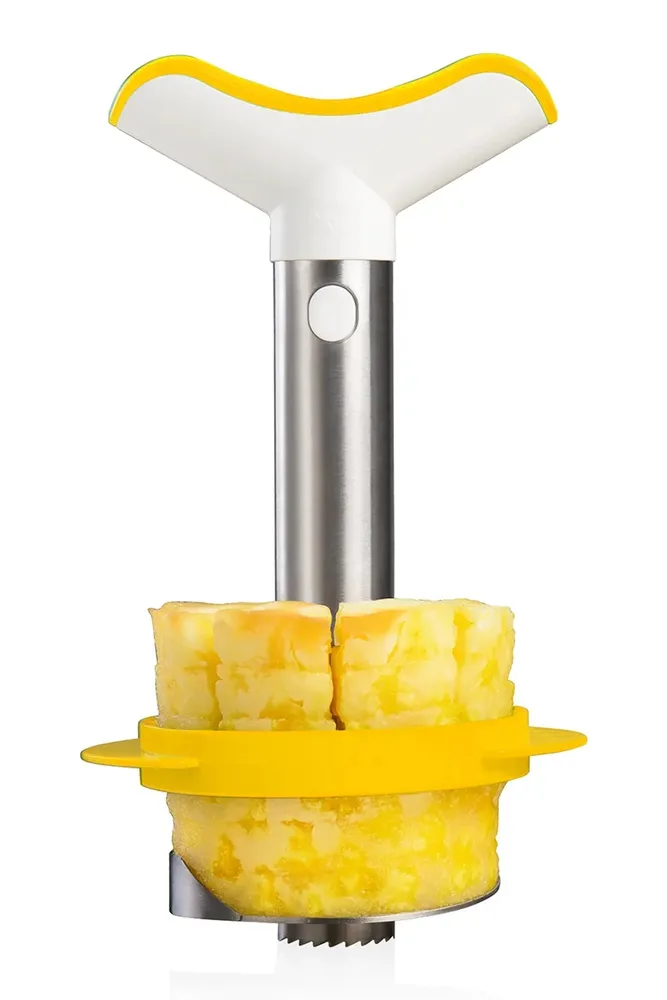 Фрукто-овощерезка Vacu Vin Pineapple Slicer & Wedger Stainl, 20 10 см, серый