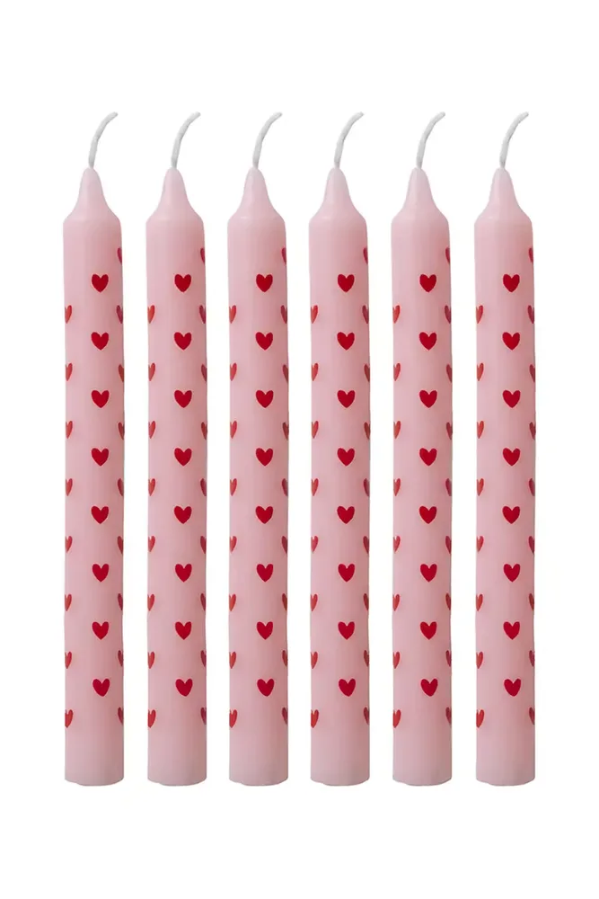 Декоративная свеча Rice zestaw wiec dekoracyjnych Heart 15,5 x 3 x, разноцветный