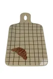 Поднос Нет бренда home & lifestyle Croissant, стекло, 3 23 40,5 см, бежевый — фото 1
