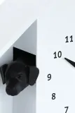 Настенные часы Karlsson z dzwiekiem Peeking Doggy, стекло, белый — фото 3