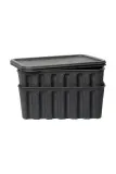 Коробка для хранения Ferm Living Paper Pulp Box L, плотная бумага, серый — фото 1