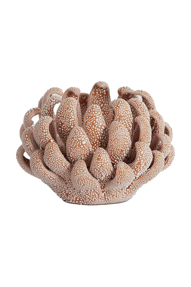 Подсвечник Light & Living Serina, фарфор, 10,5 см, коричневый