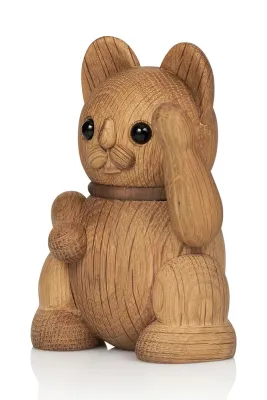 Фигурка декоративная Lucie Kaas Lucky Cat, коричневый