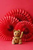 Фигурка декоративная Lucie Kaas Lucky Cat, коричневый — фото 2