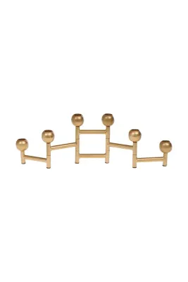 Подсвечник Inne home & lifestyle, алюминий, 48 см, жёлтый