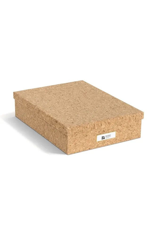 Коробка для хранения Bigso Box of Sweden Oskar A4, ДВП, 26 35 8,5 см, коричневый