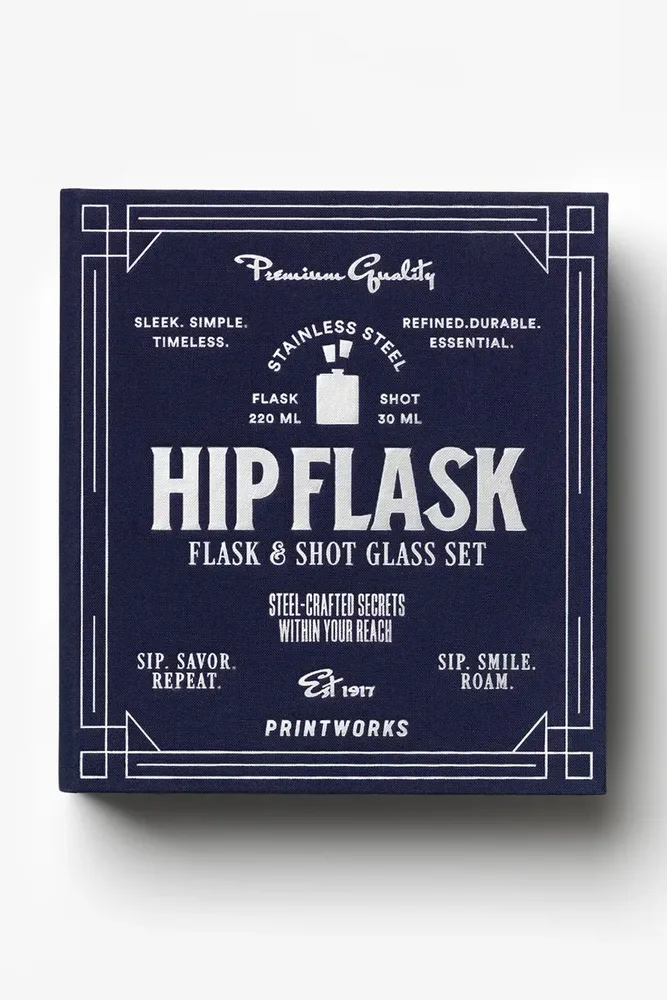 Фляга Printworks Hip, синий