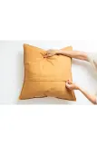 Декоративная наволочка Bongusta Papelain, хлопок, 50 50 см, оранжевый — фото 5