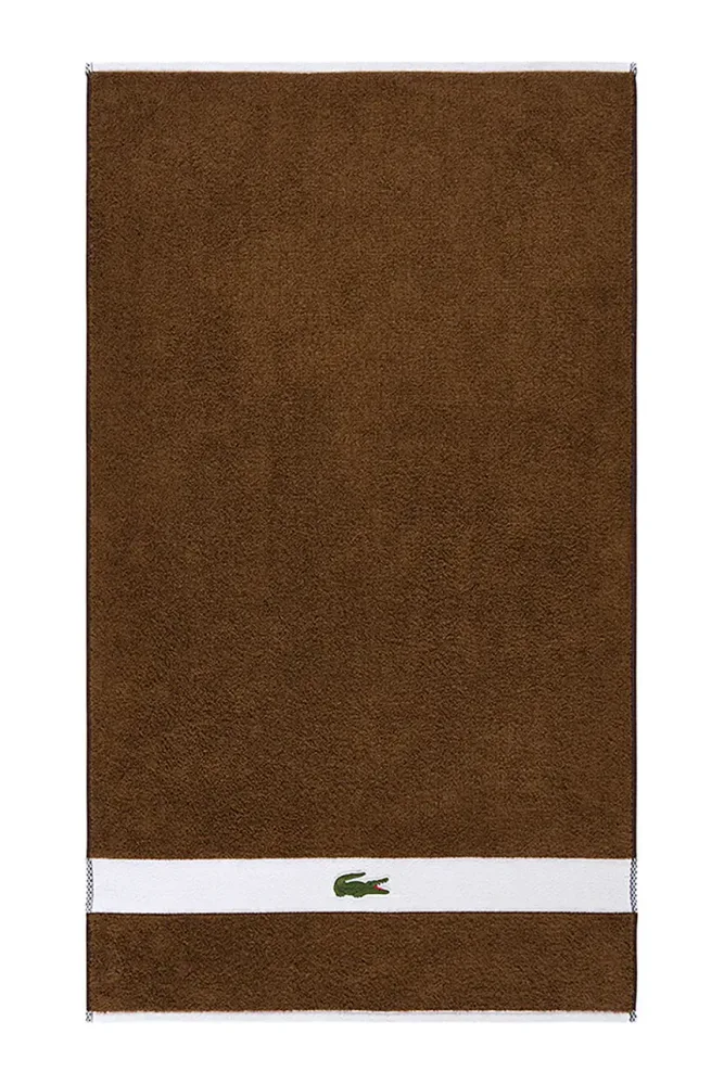 Полотенце для лица Lacoste LCASUAL Pecan, хлопок, 55 100 см, коричневый