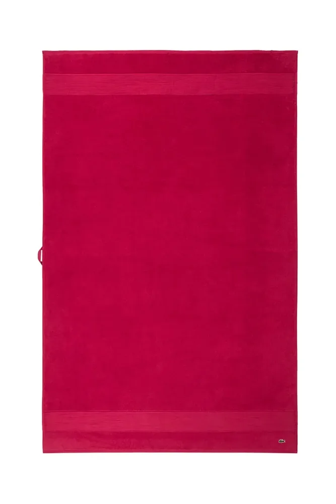 Полотенце банное Lacoste LLECROCO Bigarreau, хлопок, 100 120 см, фиолетовый