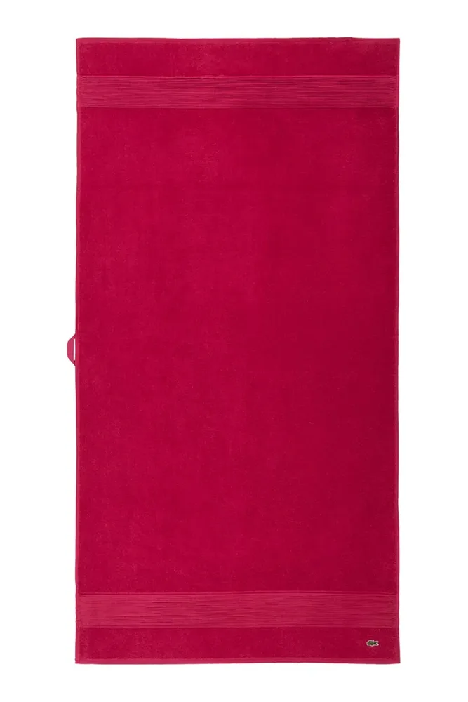Полотенце банное Lacoste LLECROCO Bigarreau, хлопок, 70 120 см, фиолетовый