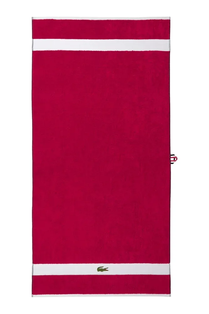 Полотенце банное Lacoste LCASUAL Bigarreau, хлопок, 70 120 см, фиолетовый