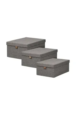 Набор коробок для хранения House Nordic Noto 3-pack, серый