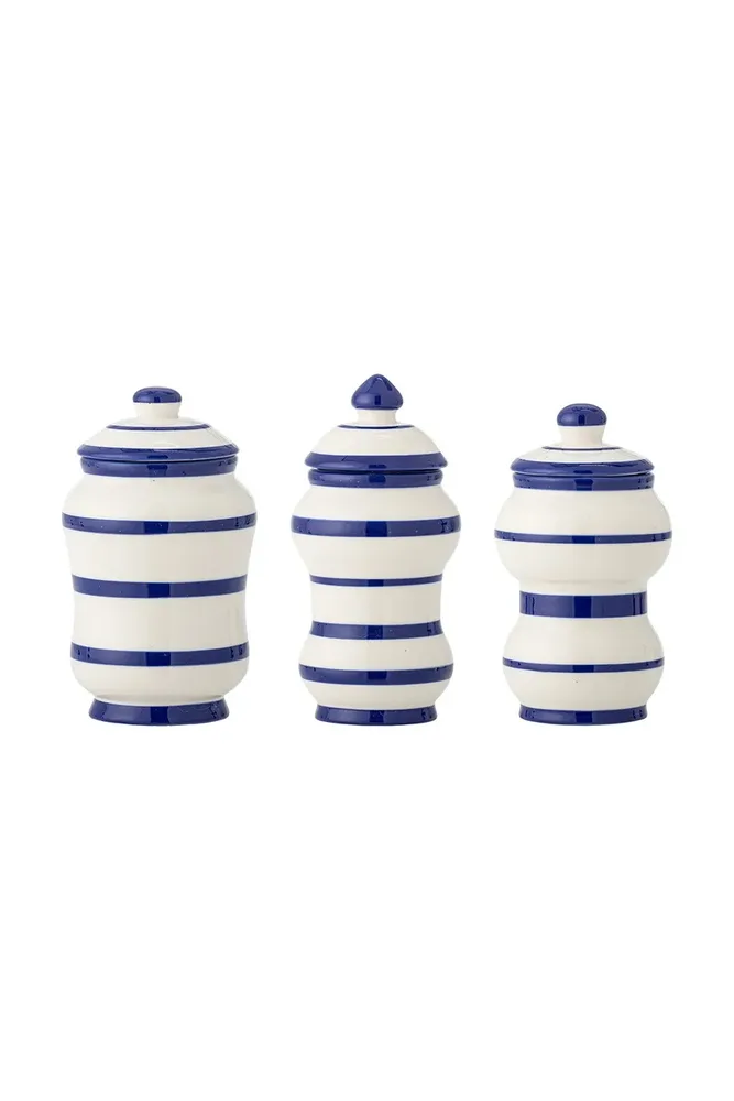 Контейнер для хранения продуктов Bloomingville Maynard 525 / 370 / 325 мл 3-pack, силикон, тёмно-синий