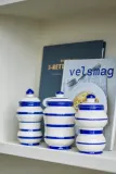 Контейнер для хранения продуктов Bloomingville Maynard 525 / 370 / 325 мл 3-pack, силикон, тёмно-синий — фото 3