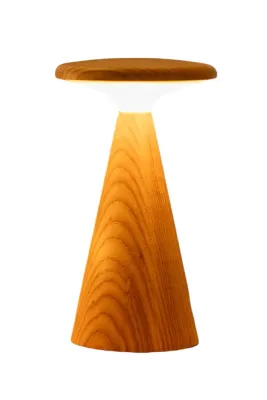 Настольная лампа Gingko Design 12 x 12 x, дерево, LED, бежевый