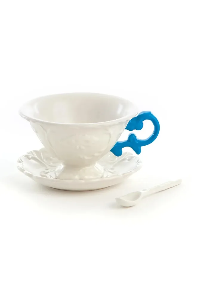 Чашка Seletti 09858.AZZ, фарфор, 200 мл, синий