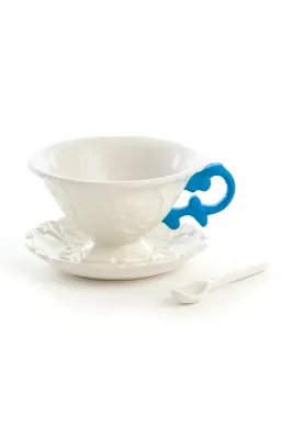 Чашка Seletti 09858.AZZ, фарфор, 200 мл, синий