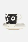 Чашка с блюдцем Marimekko, керамика, 500 мл, чёрный — фото 1