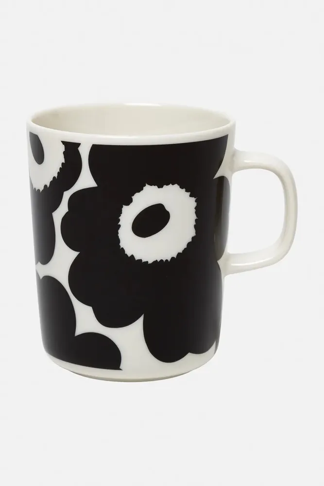 Кружка Marimekko, каменная керамика, 250 мл, чёрный