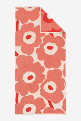 Полотенце банное Marimekko, хлопок, 70 120 см, оранжевый
