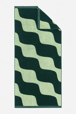 Полотенце банное Marimekko, хлопок, 70 120 см, зелёный